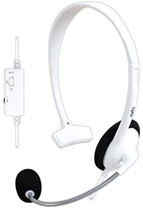 Wired Chat Headset White Compatible with Xbox One S
