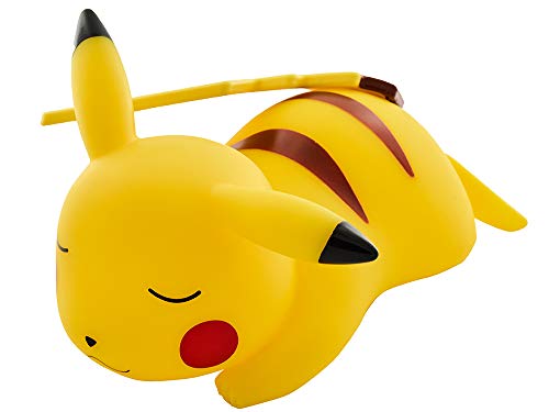 Pokemon 811360 Sleeping Pikachu Light-up Figurine-25cm, Yellow