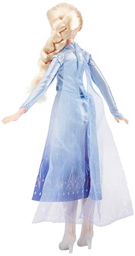 Poupée de mode Elsa chantante congelée avec de la musique vêtue d&#39;une robe bleue