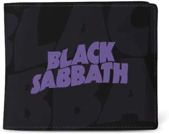 Rocksax Wallet Black Sabbath Logo Money Organiser 10cm x 11cm x 1cm – Officially