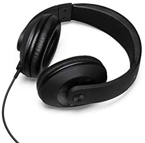 Walk Audio Black Wired Enhanced Bass Headphones