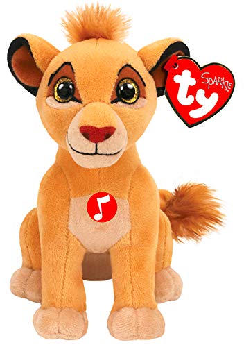 Ty TY41088 King Lion Musical Simba Soft Toy 15 cm Multi-Coloured