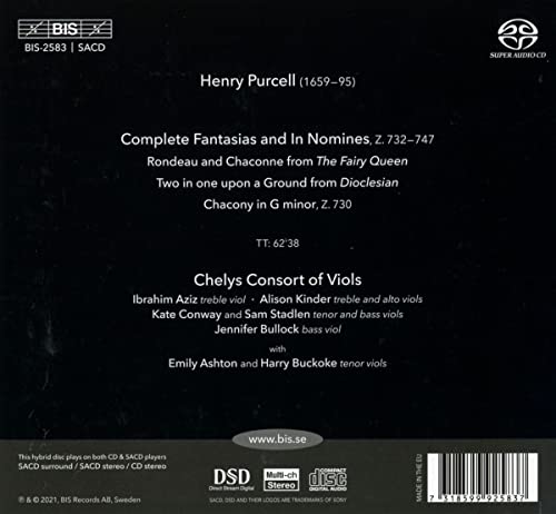 Pucell: Fantazias [Chelys Consort of Viols] [Bis: BIS2583] [Audio CD]