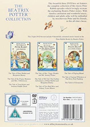 The Beatrix Potter Collection DVD BOX SET REGION 2 UK [DVD]