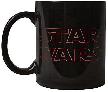 Star Wars The Last Jedi Logo Heat Reveal Mug, Black