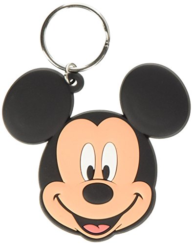 Disney Junior RK38322C Mickey Mouse Rubber Keychain, Multicoloured, 4.5 x 6cm