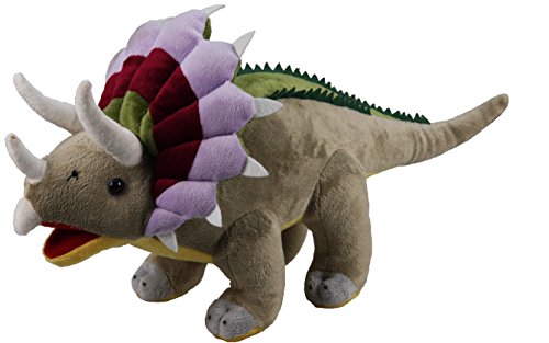 X J Toys 200010 17 cm Triceratops Plush Toy