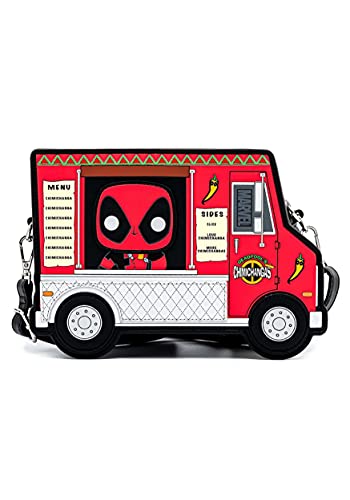 Pop By Loungefly Marvel Deadpool 30th Anniversary Chimichangas Food Truck Crossb