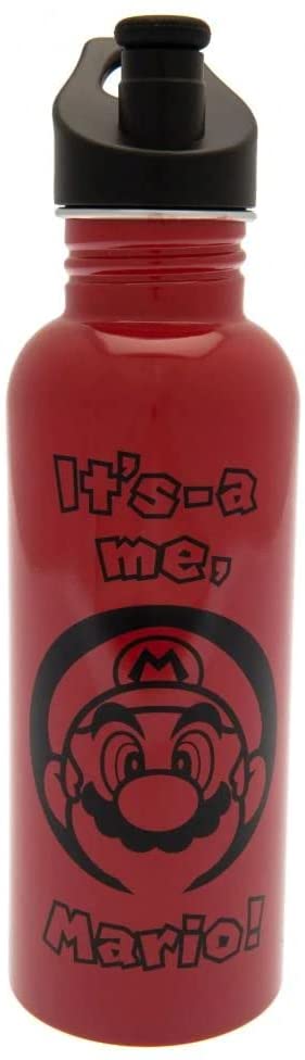 Nintendo 24241004 Water Bottle, Red/Black, Standard