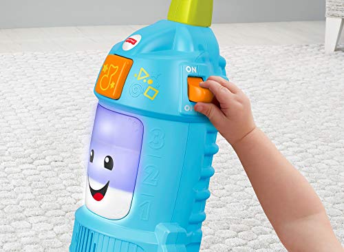 Fisher-Price FNR97 Laugh Light-up Learning Vacuum, Schiebespielzeug für Babys und Kleinkinder