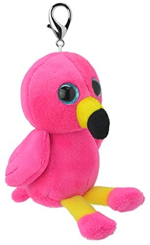 Orbys Wild Planet 10 cm Handmade Flamingo Soft Toy, Keyring