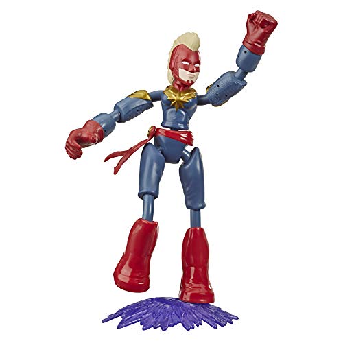 Marvel Avengers Bend And Flex Action Figure Toy, 15-cm Flexible Captain Marvel Figure