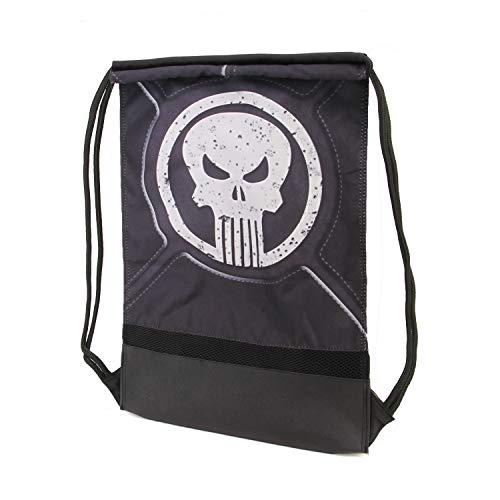 Karactermania Punisher Punisher-Storm Drawstring Bag Drawstring Bag, 48 cm,Black