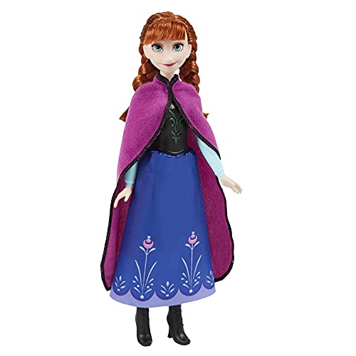 Disney F1956 Frozen Shimmer Anna Modepuppe, Rock, Schuhe und langes rotes Haar,