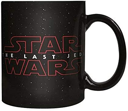 Star Wars The Last Jedi Logo Heat Reveal Mug, Black