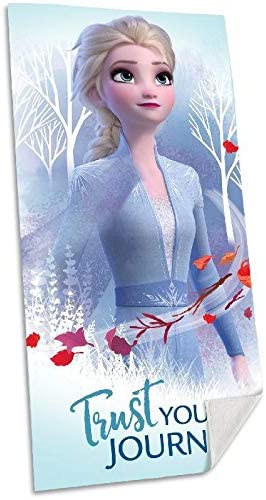 Frozen 2 Cotton Reference KD Beach Wash Face Towels Home Textiles Unisex Erwachsene, Mehrfarbig (Mehrfarbig), Einzelbett