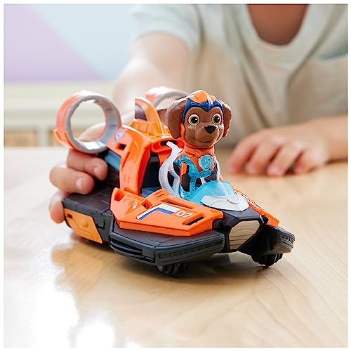Paw Patrol: The Mighty Movie, Toy Jet Boat with Zuma Mighty Pups Action Figure,