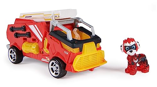 Paw Patrol: The Mighty Movie, Fire Truck Toy with Marshall Mighty Pups Action Figure