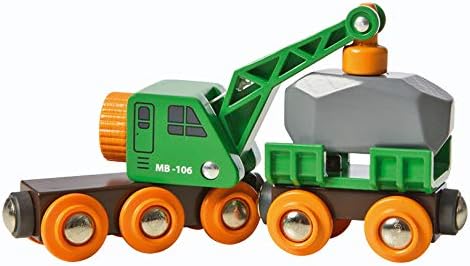 BRIO World Clever Crane Wagon für Kinder ab 3 Jahren – kompatibel mit allen BRIO-Zugsets und Zubehör