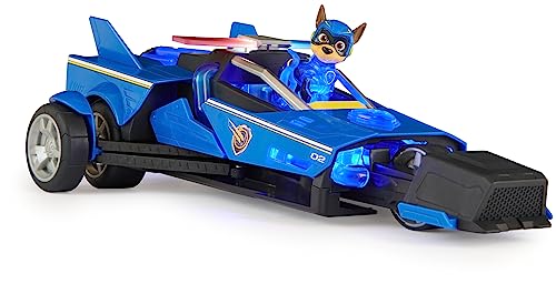 Paw Patrol: The Mighty Movie, Chase’s Mighty Transforming Cruiser with Mighty Pups Action Figure