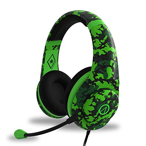 Stealth Renegade Neon Green Camo Over Ear Gaming Headset PS4/PS5, XBOX, Nintendo