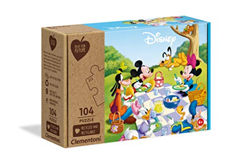 Clementoni - 27153 - Disney Mickey Classic - 104 Pieces - Made In Italy - 100% R