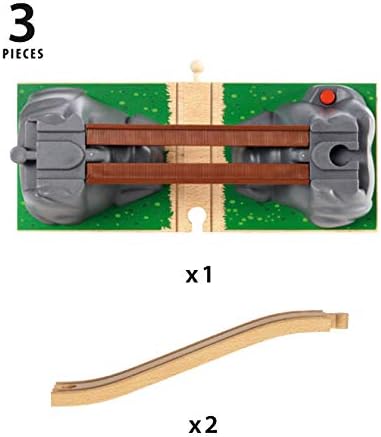 Zusammenklappbare Eisenbahnbrücke von BRIO World für Kinder ab 3 Jahren – kompatibel mit allen BRIO-Eisenbahnsets und Zubehör