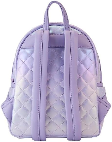Loungefly BTS Logo Iridescent Purple Mini Backpack