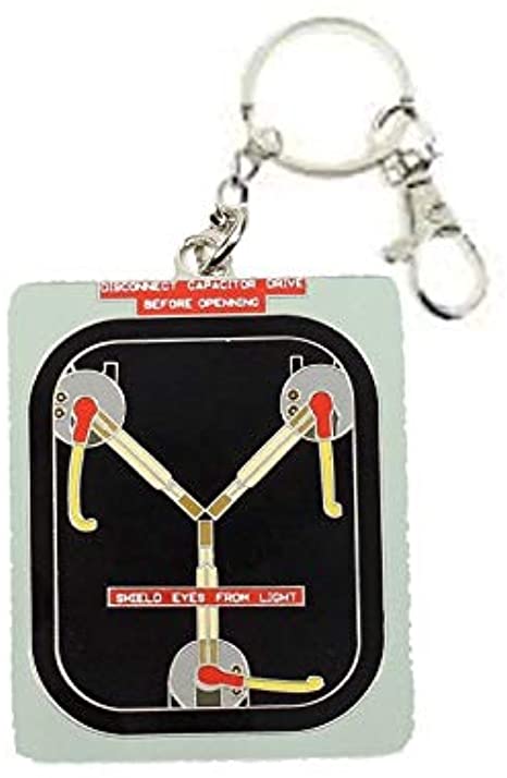 Back to the Future Metal Keychain Flux Capacitor 7 cm Toys Keyrings
