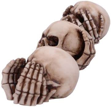 Nemesis Now Three Wise Skulls 7.6cm, Resin, Beige