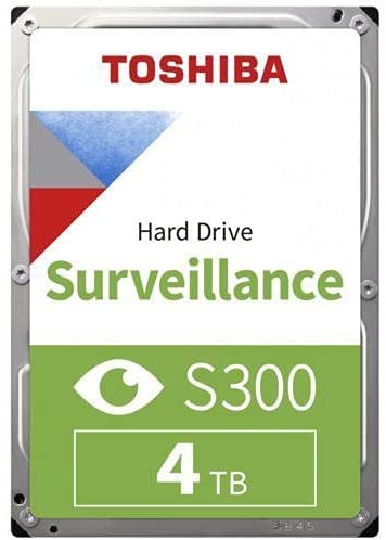Toshiba 4TB S300 Surveillance 3.5" SATA Internal Hard Drive. 24/7 Operation, Sup