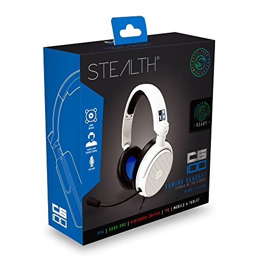 Stealth C6-100 Blue Over Ear Gaming Headset PS4/PS5, XBOX, Nintendo Switch, PC w