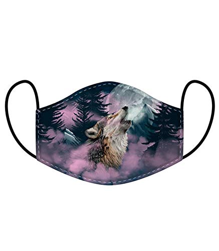 Reusable Face Covering Non Medical Large Size Adult (Protector of the North Wolf)