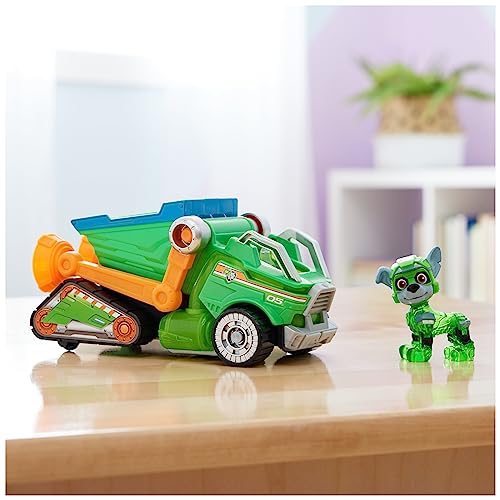 Paw Patrol: The Mighty Movie Toy Recycling Lorry with Rocky Mighty Pups Action Figure