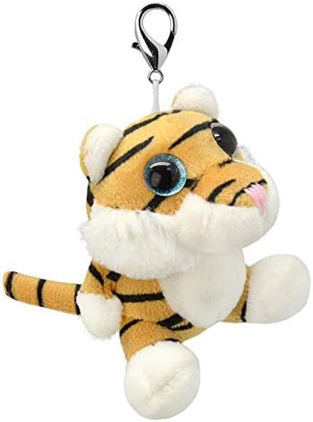 ORBYS Wild Planet 10cm Handmade Tiger Soft Toy, Keyring
