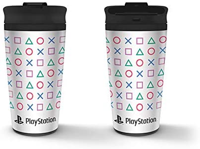 Pyramid International MTM25995 Playstation (Shapes) Metall-Reisebecher