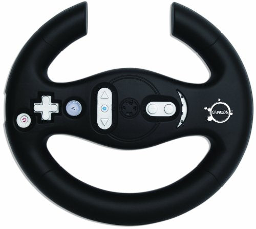 GameOn Compatible Wheel - Black (Wii)