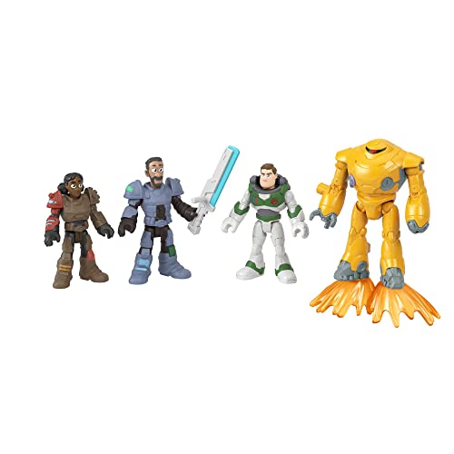 Imaginext Disney Pixar LightyearJr. ZAP Patrol Multipack, figure set of 4 poseab