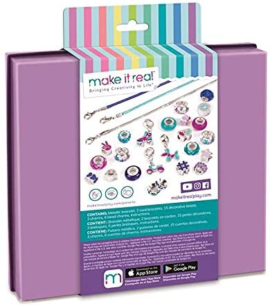 Make It Real 1721 Jewellery Making Sets for Children, Multi-Coloured