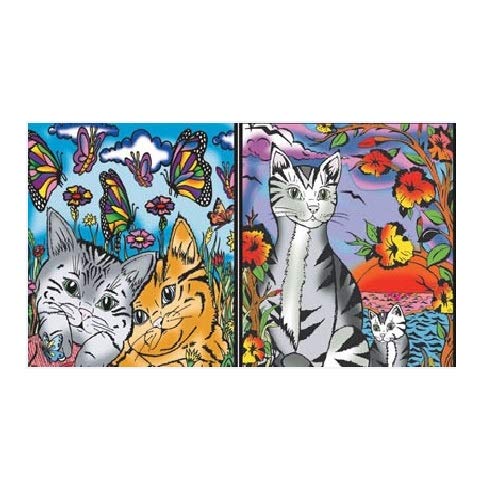 Colorvelvet 32 x 26.5 x 4 cm A4"Cats" Ring Binder (Multi-Colour)