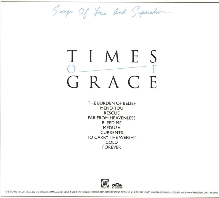 Songs of Loss and Separation [Audio CD]