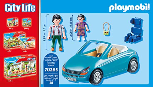 Playmobil 70285 City Life Papa et Enfant avec Cabriolet