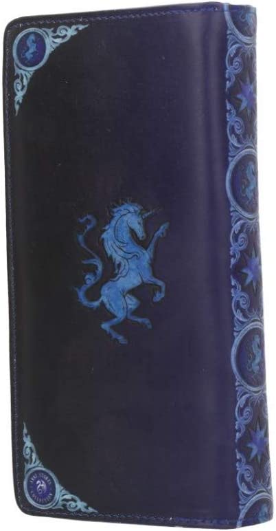 Nemesis Now Solace Anne Stokes Embossed Purse 19cm Blue, PU, 18.5cm