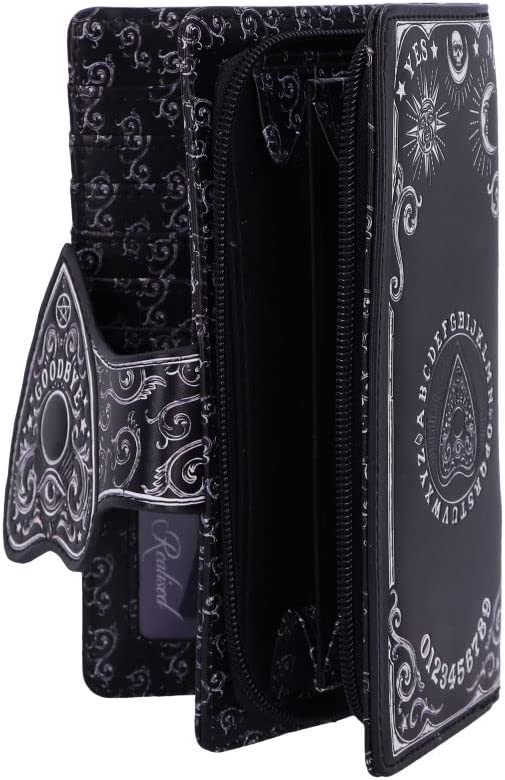 Nemesis Now Spirit Board Planchette Embossed Purse, Black, 18.5cm