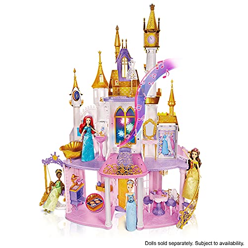 Disney Princess Ultimate Celebration Castle, Doll House with Musical Fireworks L