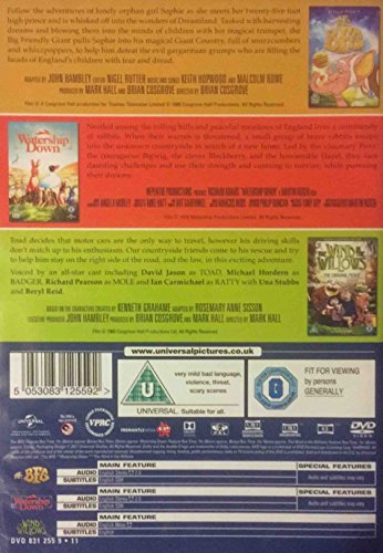 The BFG / Watership Down / The Wind in the Willows DVD Box Set - Family/Fantasy [DVD]
