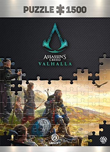 Good Loot Assassin's Creed Valhalla Vista of England - 1500 Pieces Jigsaw Puzzle 85cm x 58cm | includes Poster and Bag | Game Artwork for Adults and Teenagers