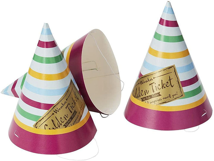 Smiffys Officially Licensed Roald Dahl Tableware Party Hats x8