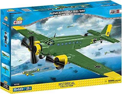 COBI 5710 Junkers JU 52/3M Bausteine, Grün, Gelb