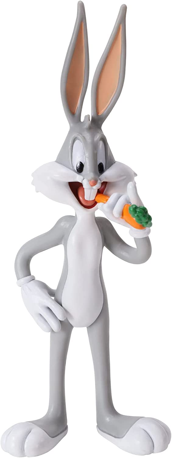 The Noble Collection Looney Tunes Mini Bendyfigs Bugs Bunny - 5.75in (14.5cm) No
